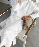White_Turtleneck_Sweater_Set 4